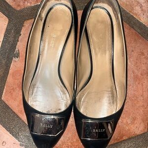 Bally Black Leather Vintage Women's Shoes size 10
